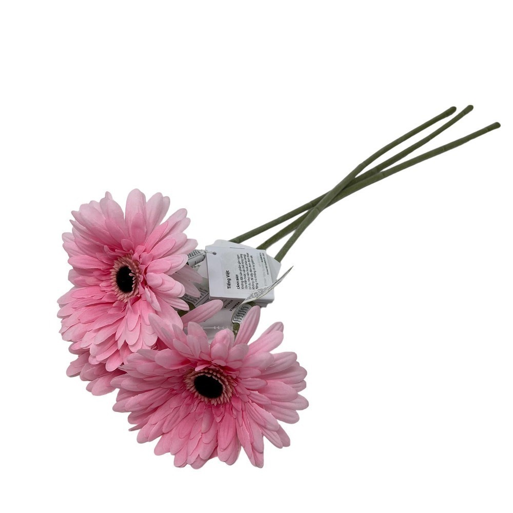 IKEA SMYCKA Artificial flower, Gerbera /pink, 19 ¾ " Set of (3)